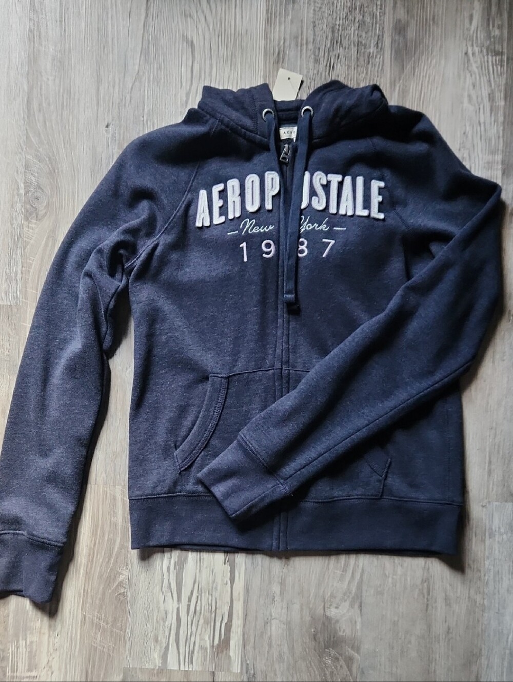 Aeropostale Navy Zip-Up Jacket